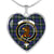 Baird Modern Scottish Clan Tartan Necklace Heart - kittentee