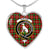 Hunter Scottish Clan Tartan Necklace Heart