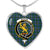 Broun Scottish Clan Tartan Necklace Heart
