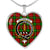 Auchinleck Scottish Clan Tartan Necklace Heart - kittentee