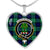 Abercrombie Scottish Clan Tartan Necklace Heart - kittentee