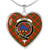 Bruce Scottish Clan Tartan Necklace Heart