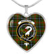 Brisbane Scottish Clan Tartan Necklace Heart