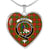 Burnett Scottish Clan Tartan Necklace Heart