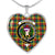 Buchanan Scottish Clan Tartan Necklace Heart