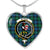 Blackwatch Ancient Scottish Clan Tartan Necklace Heart - kittentee
