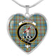 Balfour Scottish Clan Tartan Necklace Heart - kittentee