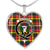 Buchanan Modern Scottish Clan Tartan Necklace Heart