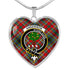 Anderson Of Arbrake Scottish Clan Tartan Necklace Heart