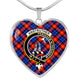 Anstruther Scottish Clan Tartan Necklace Heart - kittentee