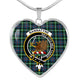 Bannatyne Scottish Clan Tartan Necklace Heart - kittentee
