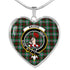 Brodie Scottish Clan Tartan Necklace Heart