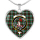 Brodie Scottish Clan Tartan Necklace Heart