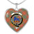 Bruce Ancient Scottish Clan Tartan Necklace Heart