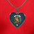Broun Scottish Clan Tartan Necklace Heart