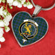 Broun Scottish Clan Tartan Necklace Heart