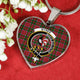 Byres Scottish Clan Tartan Necklace Heart
