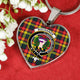 Buchanan Modern Scottish Clan Tartan Necklace Heart