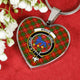 Bruce Scottish Clan Tartan Necklace Heart