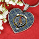Boswell Scottish Clan Tartan Necklace Heart