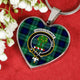 Abercrombie Scottish Clan Tartan Necklace Heart - kittentee
