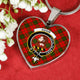 Adair Scottish Clan Tartan Necklace Heart - kittentee
