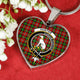 Hunter Scottish Clan Tartan Necklace Heart