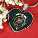 Baillie Hunting Scottish Clan Tartan Necklace Heart - kittentee