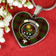 Buchan Modern Scottish Clan Tartan Necklace Heart