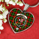 Byres Modern Scottish Clan Tartan Necklace Heart