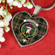 Buchanan Hunting Scottish Clan Tartan Necklace Heart