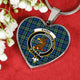 Baird Ancient Scottish Clan Tartan Necklace Heart - kittentee