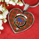 Bruce Modern Scottish Clan Tartan Necklace Heart