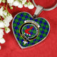 Armstrong Hunting Scottish Clan Tartan Necklace Heart - kittentee