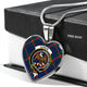 Agnew Modern Clan Tartan Necklace Heart - kittentee