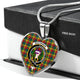 Buchanan Scottish Clan Tartan Necklace Heart