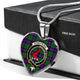 Armstrong Modern Scottish Clan Tartan Necklace Heart - kittentee
