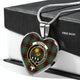 Buchan Ancient Scottish Clan Tartan Necklace Heart