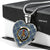 Boswell Scottish Clan Tartan Necklace Heart