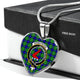Armstrong Hunting Scottish Clan Tartan Necklace Heart - kittentee