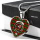 Byres Modern Scottish Clan Tartan Necklace Heart