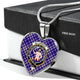 Allardice Scottish Clan Tartan Necklace Heart - kittentee