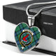 Armstrong Ancient Scottish Clan Tartan Necklace Heart - kittentee