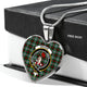 Brodie Scottish Clan Tartan Necklace Heart