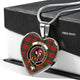 Byres Scottish Clan Tartan Necklace Heart
