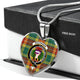 Buchanan Old Sett Scottish Clan Tartan Necklace Heart