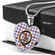 Boswell Modern Scottish Clan Tartan Necklace Heart