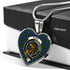 Baird Scottish Clan Tartan Necklace Heart