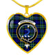 Arbuthnot Scottish Clan Tartan Necklace Heart - kittentee