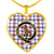 Boswell Modern Scottish Clan Tartan Necklace Heart
